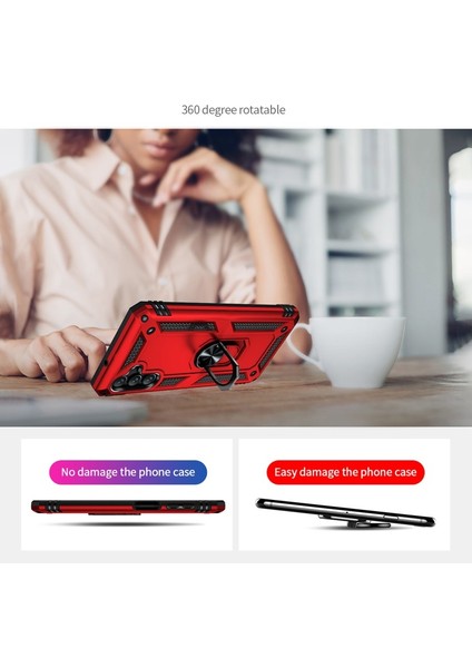 Samsung Galaxy A13 5g Için Çift Katmanlı Tpu Telefon Kılıfı - Kırmızı (Yurt Dışından) indirimleri