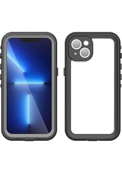 Apple iPhone 13 Için Dot + Serisi Düşmeye Dayanıklı IP68 IP6X Su Geçirmez Telefon Kılıfı - Koyu Gri (Yurt Dışından) modelleri