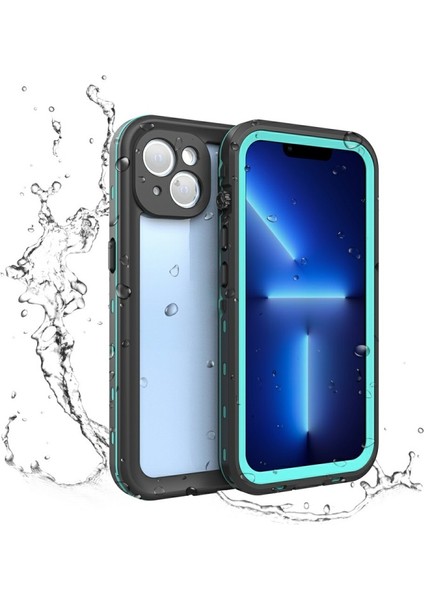 Apple iPhone 13 Için Dot + Serisi Düşmeye Dayanıklı IP68 IP6X Su Geçirmez Telefon Kılıfı - Mavi (Yurt Dışından)