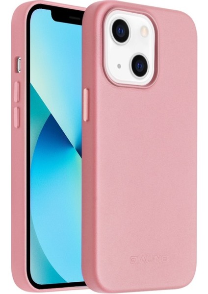 Qıalıno Apple iPhone 13 Için Manyetik Şarjlı Deri Kaplamalı Pc Telefon Kılıfı - Pembe (Yurt Dışından) fiyatları
