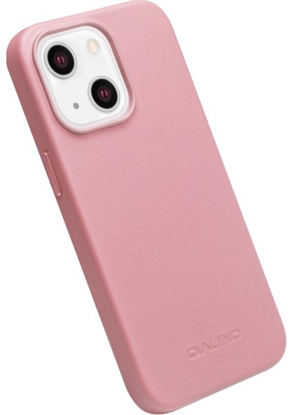 Qıalıno Apple iPhone 13 Için Manyetik Şarjlı Deri Kaplamalı Pc Telefon Kılıfı - Pembe (Yurt Dışından) modelleri