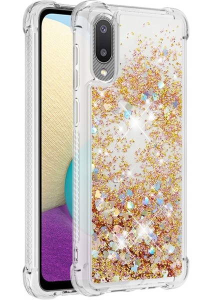 Samsung Galaxy A02 / M02 Ile Uyumlu Hareketli Parlak Tpu Kılıf (Yurt Dışından)