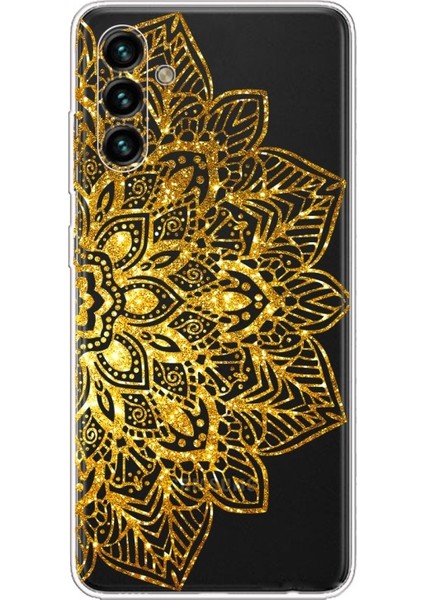 Galaxy A13 5g Dantel Desenli Baskılı Tpu Telefon Kılıfı - Turuncu (Yurt Dışından)