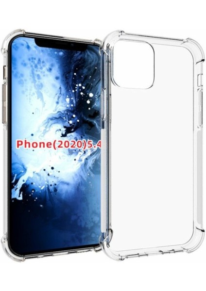 Hello- U Apple iPhone 12 Mini 5.4 Inç Uyumlu Darbeye Dayanıklı Kaymaz Pc +Tpu Telefon Kılıfı - Şeffaf (Yurt Dışından)
