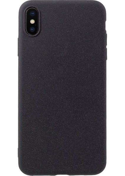 Apple iPhone Xs Max Uyumlu Mat Doku Tpu Telefon Kılıfı - Siyah (Yurt Dışından)