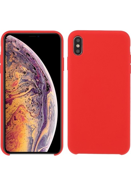 Apple iPhone Xs Max Uyumlu Darbeye Dayanıklı Mikrofiber Telefon Kılıfı - Kırmızı (Yurt Dışından)