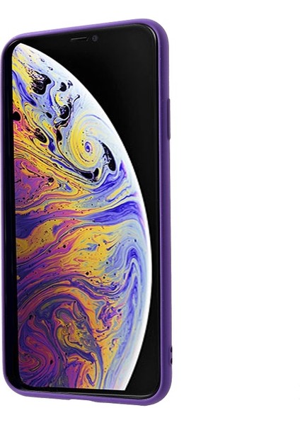 Apple iPhone Xs Max Uyumlu Mat Doku Tpu Telefon Kılıfı - Mor (Yurt Dışından) fiyatları