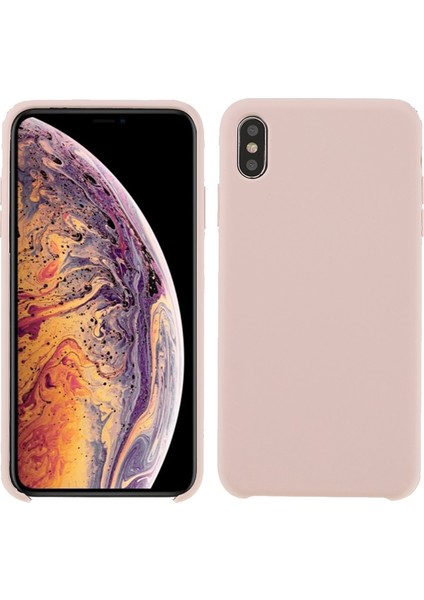 Apple iPhone Xs Max Uyumlu Darbeye Dayanıklı Mikrofiber Telefon Kılıfı - Pembe (Yurt Dışından)