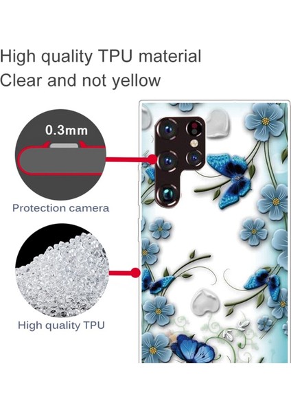 Galaxy S22 Ultra Için Desenli Çizilmeye Dayanıklı Yumuşak Tpu Telefon Kılıfı (Yurt Dışından) modelleri