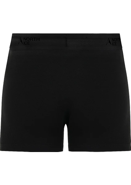 North Ice Black Serisi 3'lü Boxer Siyah