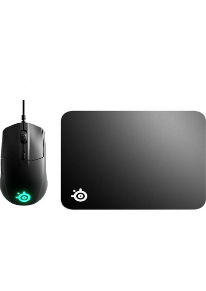 Steelseries Rival 3 Kablolu Rgb Mouse + Qck Medium Mouse Pad