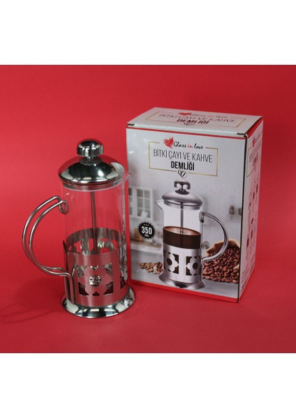 Papatya Desenli Çelik Kahve & Bitki Çayı Demleme Bardağı 350 ml