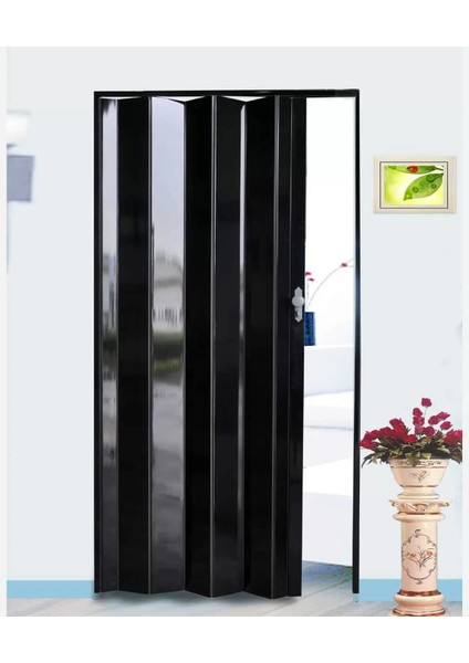 Akordiyon Kapı Siyah 203*85 cm