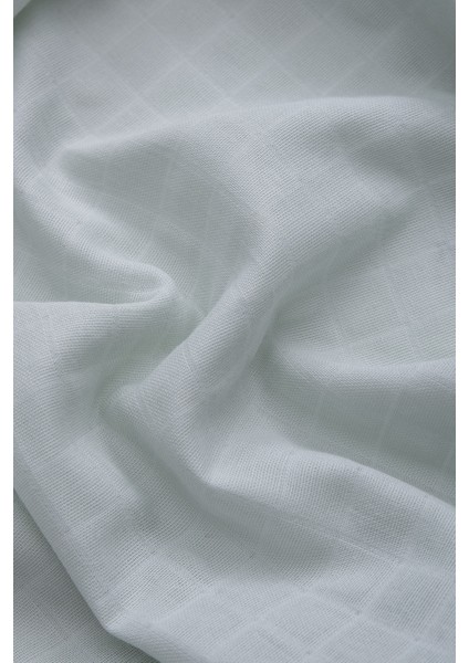Müslin Bezi Örtü Düz Renk - Mint 120X120 cm + 4 Adet Ağız Mendili