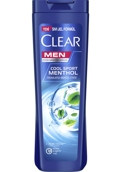 Men Kepeğe Karşı Etkili Şampuan Cool Sport Menthol Ferahlatıcı Mentol Etkisi 325 ml