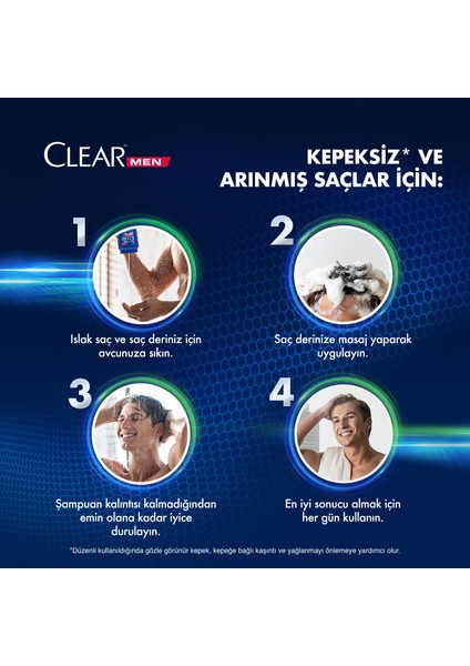 Men Kepeğe Karşı Etkili Şampuan Cool Sport Menthol Ferahlatıcı Mentol Etkisi 325 ml