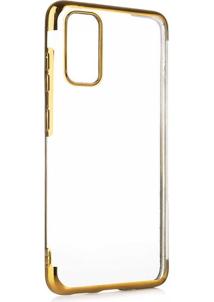 Galaxy M51 Kılıf Ince Köşeleri Renkli Şeffaf Silikon