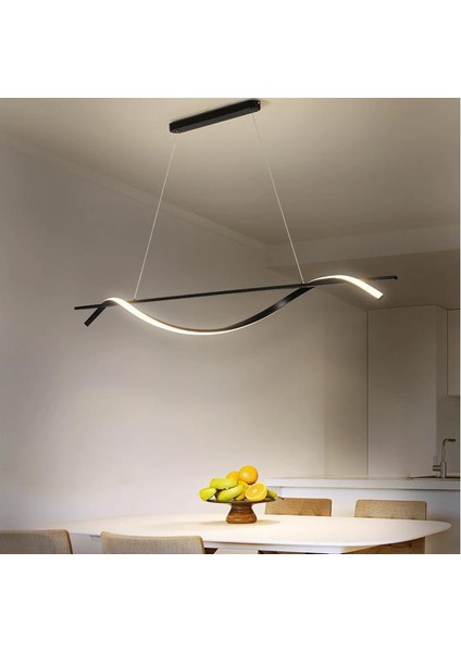 Siyah LED Avize