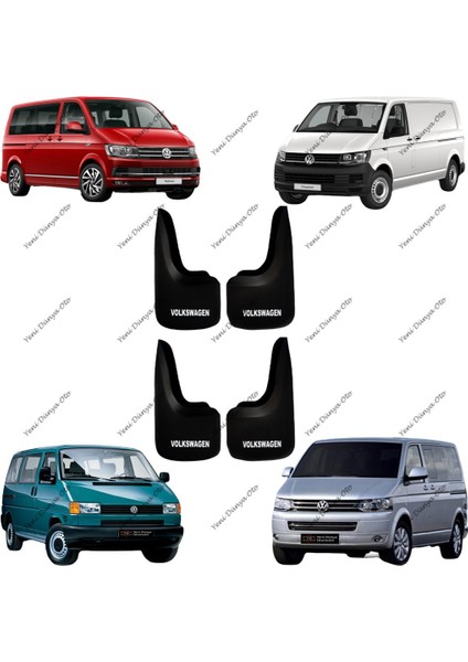 Volkswagen Transporter 4'lü Paçalık Çamurluk Tozluk VW1BX033