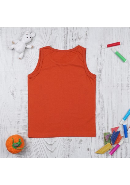 Organik Erkek Çocuk Atlet - Kiremit fiyatları