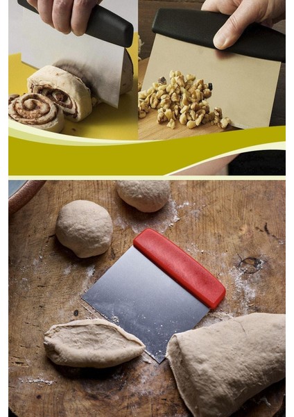 Çelik Spatula Hamur Kesici Pasta Kurabiye Hamuru Kesme Pasta Sıvama Malası