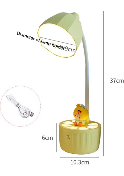 2102 LED Göz Koruma Lambası, Stil: Bebek ile (Sarı) (Yurt Dışından)