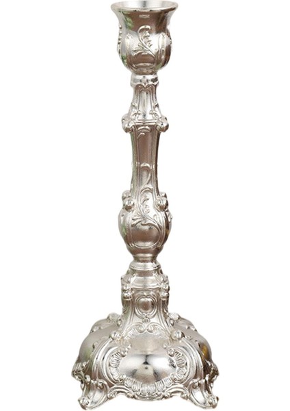 Avrupa Metal Mumluk Masa Çubuğu Masa Yemeği Masa Dekor Için Silver