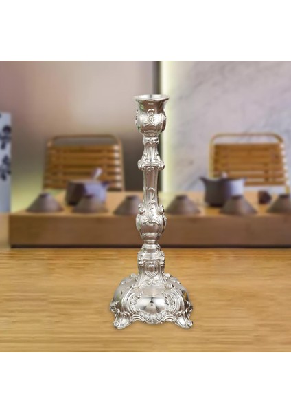 Avrupa Metal Mumluk Masa Çubuğu Masa Yemeği Masa Dekor Için Silver modelleri