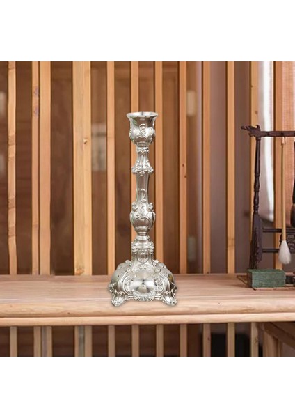 Avrupa Metal Mumluk Masa Çubuğu Masa Yemeği Masa Dekor Için Silver fırsatları