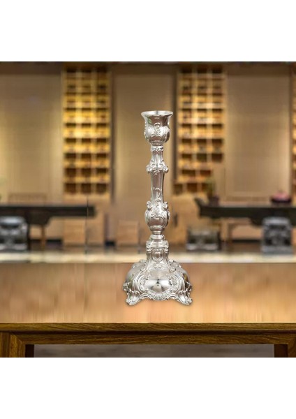 Avrupa Metal Mumluk Masa Çubuğu Masa Yemeği Masa Dekor Için Silver indirimleri
