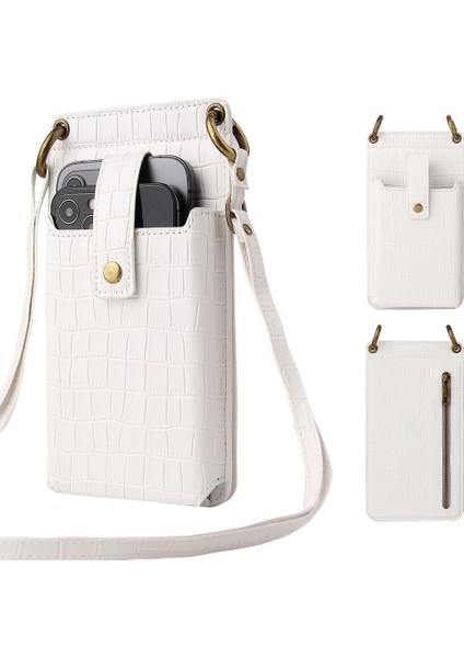 ıphone 12 Pro Max 11 Pro Max 12 Pro 11 12 Durumda Cüzdan Crossbody Kredi Kartı Tutucu Slot Çanta Çanta Fermuar Kız Kapak | Cüzdan Kılıfları (Yurt Dışından)