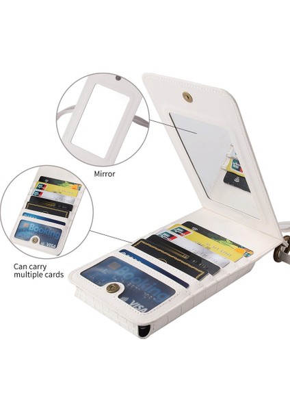 ıphone 12 Pro Max 11 Pro Max 12 Pro 11 12 Durumda Cüzdan Crossbody Kredi Kartı Tutucu Slot Çanta Çanta Fermuar Kız Kapak | Cüzdan Kılıfları (Yurt Dışından) modelleri
