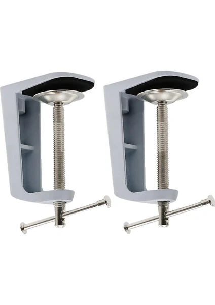 2 Adet Ayarlanabilir Kol Kelepçe Masa Lambası Klip Döner Kilit Tutucu Metal Stand (Yurt Dışından)