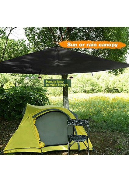 360X290 Cm Su Geçirmez Tarım Çadır Gölge Açık Kamp Hamak Yağmur Fly Uv Bahçe Tente Gölgelik Sunshade Ultralight 5 Renkler | Güneş Barınağı (Yeşil) (Yurt Dışından)