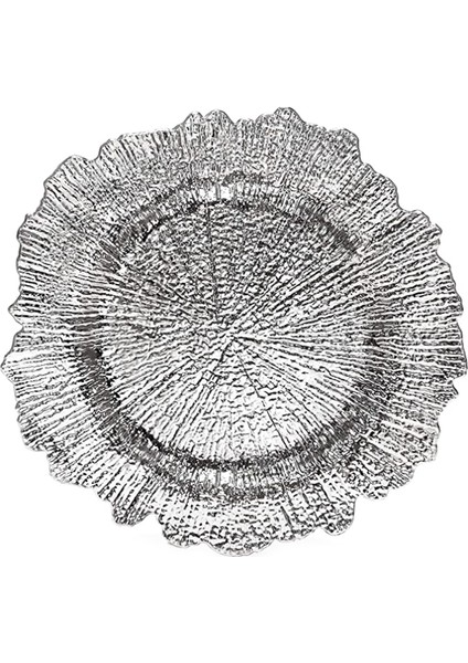 gümüş Şarj Plakası Plastik Dekoratif Servis Plakası Servis Tepsi Düğün Noel Partisi Dekor Masa Yer Ayarları | Bulaşıklar Ve Tabaklar (Yurt Dışından)