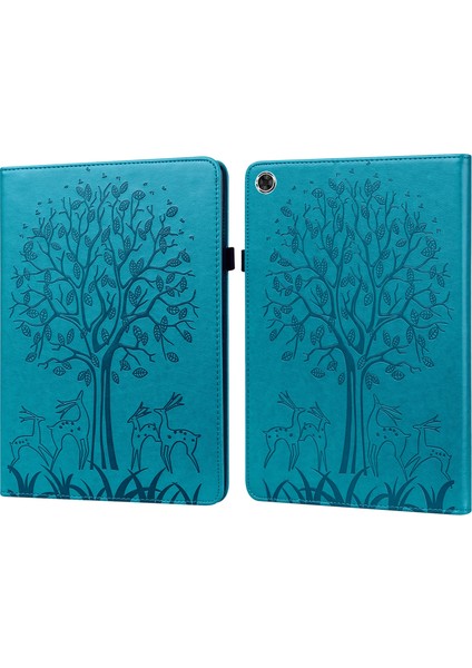 Lenovo M10 Plus / M10 Fhd Rel Için Geyik ve Ağaç Desenli Kılıf (Yurt Dışından)
