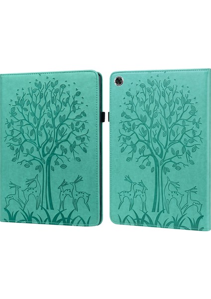 Lenovo M10 Plus / M10 Fhd Rel Için Geyik ve Ağaç Desenli Kılıf (Yurt Dışından)