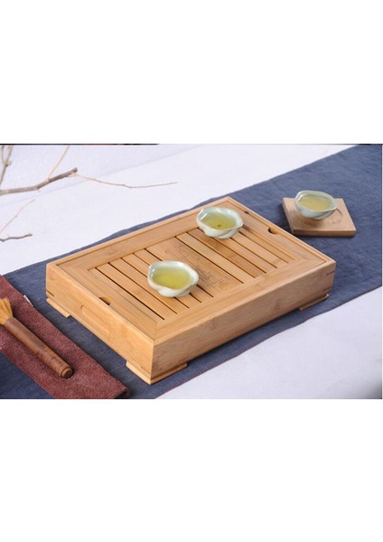 Bambu Çay Tepsisi Çin Çay Aksesuarları Yüksek Kaliteli Servis Gıda Kahve Çay Çatiye Tepsi Çay Servis Tepsi Seti | Çay Tepsileri (Yurt Dışından)