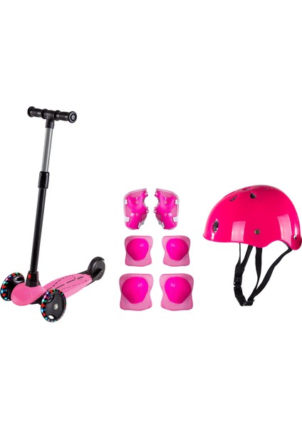 Dragon Pembe Full Set LED Işıklı Scooter
