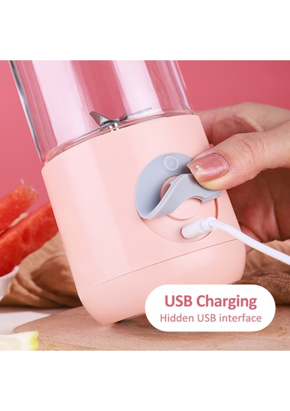 smoothie Blender Kupası Taşınabilir Mikser Elektrikli Mutfak Gıda Işlemcisi Mini Meyve Sıkacağı Sıkacağı (Yurt Dışından)
