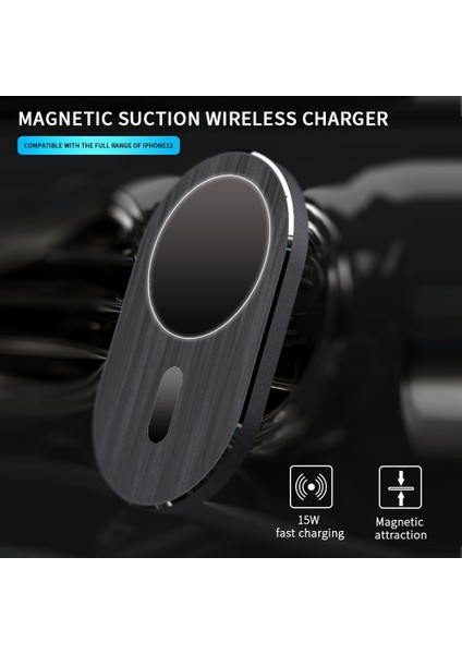 15 W Araba Manyetik Kablosuz Şarj Qi Hızlı Şarj Montaj Havalandırma Telefon Standı Iphone 12 Pro Max Mini Manyetik Araba Tutucu Için | Kablosuz Şarj (Yurt Dışından)