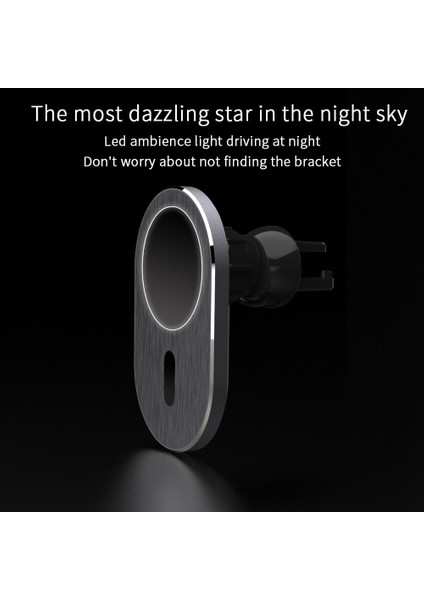 15 W Araba Manyetik Kablosuz Şarj Qi Hızlı Şarj Montaj Havalandırma Telefon Standı Iphone 12 Pro Max Mini Manyetik Araba Tutucu Için | Kablosuz Şarj (Yurt Dışından)