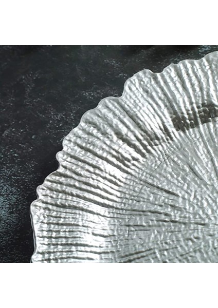 resif Şarj Plakası Plastik Dekoratif Servis Plakası Altın Gümüş Yemeği Servis Düğün Noel Dekoru Masa Yeri Ayarı | Bulaşıklar Ve Tabaklar (Yurt Dışından) modelleri