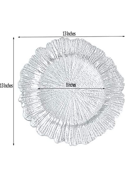 resif Şarj Plakası Plastik Dekoratif Servis Plakası Altın Gümüş Yemeği Servis Düğün Noel Dekoru Masa Yeri Ayarı | Bulaşıklar Ve Tabaklar (Yurt Dışından) fırsatları