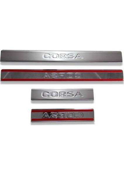 Opel Corsa C Krom Kapı Eşiği 2000-2007 Arası P.çelik