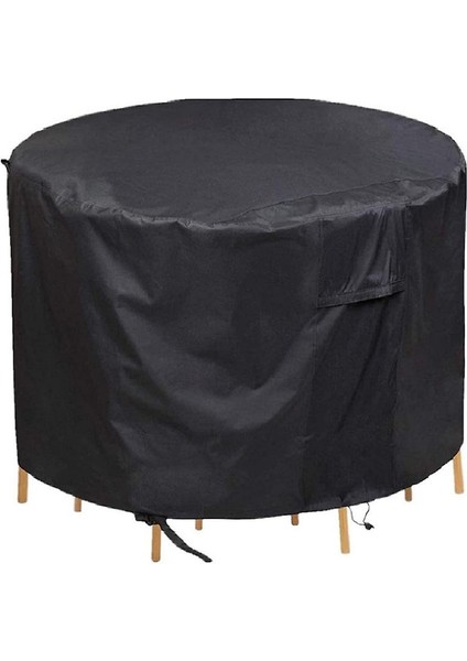 yuvarlak Mobilya Toz Geçirmez Ve Su Geçirmez Kapak, Açık Bahçe Masa Mobilya Koruyucu Kapak (102 * 45 Cm) (Yurt Dışından)