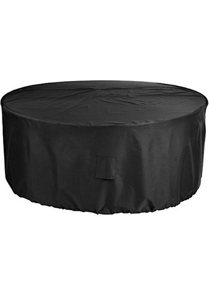 yuvarlak Mobilya Toz Geçirmez Ve Su Geçirmez Kapak, Açık Bahçe Masa Mobilya Koruyucu Kapak (102 * 45 Cm) (Yurt Dışından)
