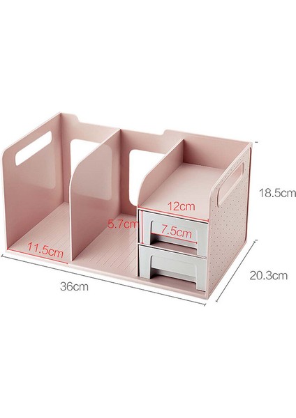 Sanlindouresepsiyon Sundries Depolama Raf Kitaplık Ofis Ev Depolama Sepeti Çekmece İle Uzaktan Kumanda Tutucu Dosyaları Kalem Tutucu Kitap Standı (Yurt Dışından)