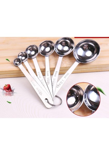 5 Setleri Moda Sıcak 6 Adet Paslanmaz Çelik Ölçme Kaşık Kaşık Kupalar Ölçme Set Araçları Pişirme Için 6 Boyutları Kaşık Seti | Kahve Kaşığı Stainlesstools (Yurt Dışından) fırsatları
