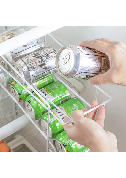 bira Içecek Soda Dağıtıcı Retro Mutfak Rulo Kağıt Aksesuar Buzdolabı Katmanı Çift Bira Organizatör | Depolama Tutucular Raflar (Yurt Dışından) fiyatları